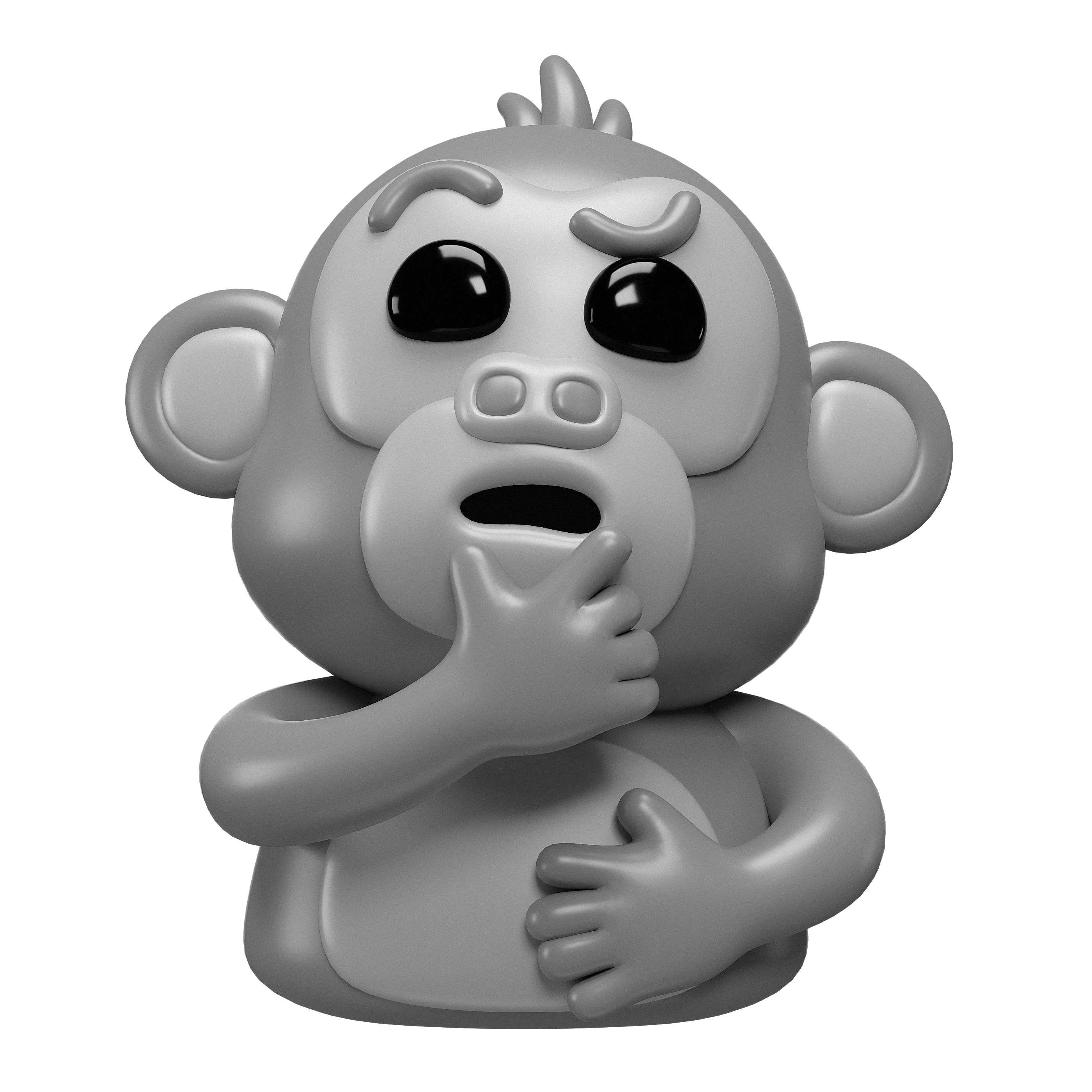 Macaco com dúvida