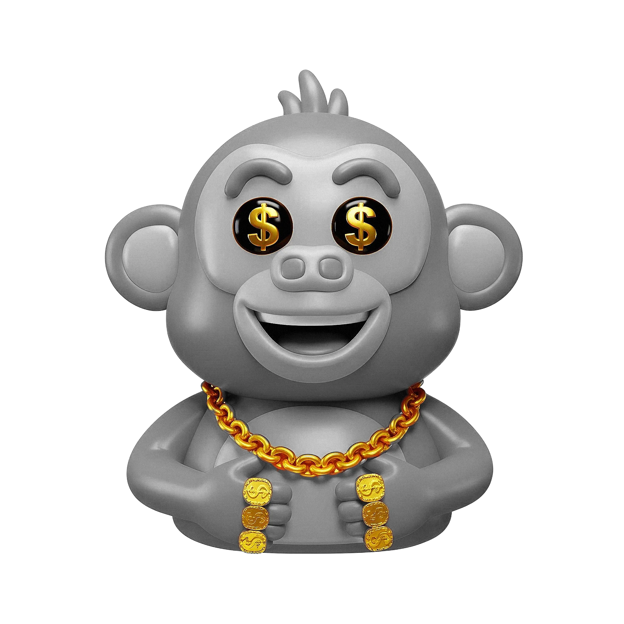 Mascote Mono de gangster